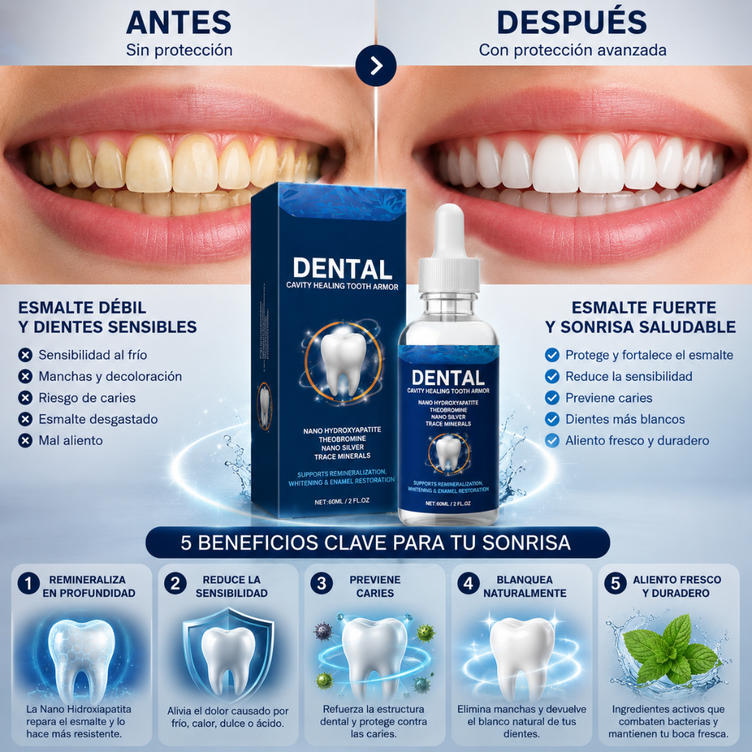 SÉRUM DENTAL HYDRO REPAIR |Sonrisa más brillante |Esmalte más protegido.
