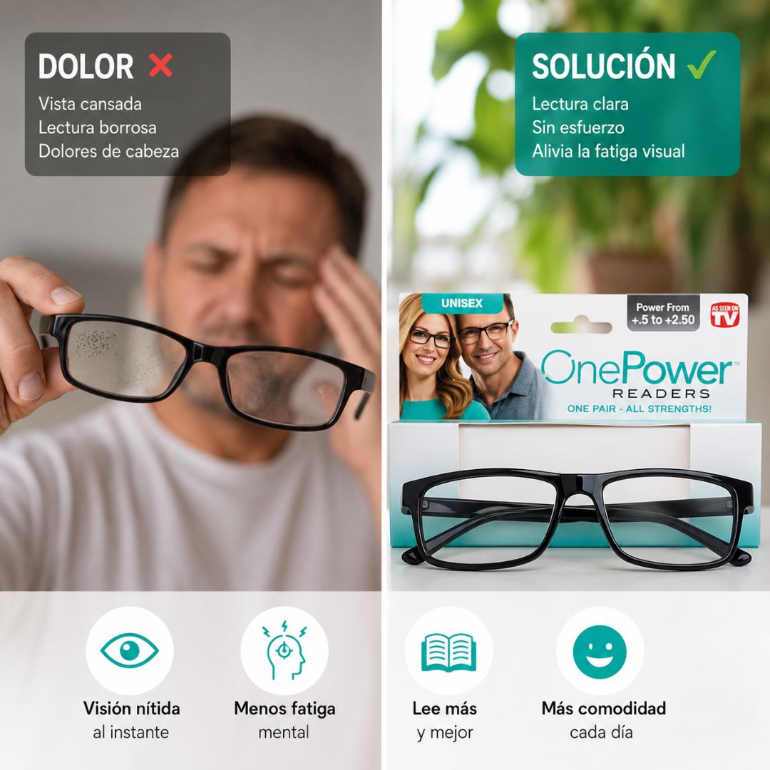 Lentes Autofoco OnePower| Vuelve a Leer con Comodidad Sin Cambiar de Lentes