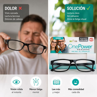 Lentes Autofoco OnePower| Vuelve a Leer con Comodidad Sin Cambiar de Lentes