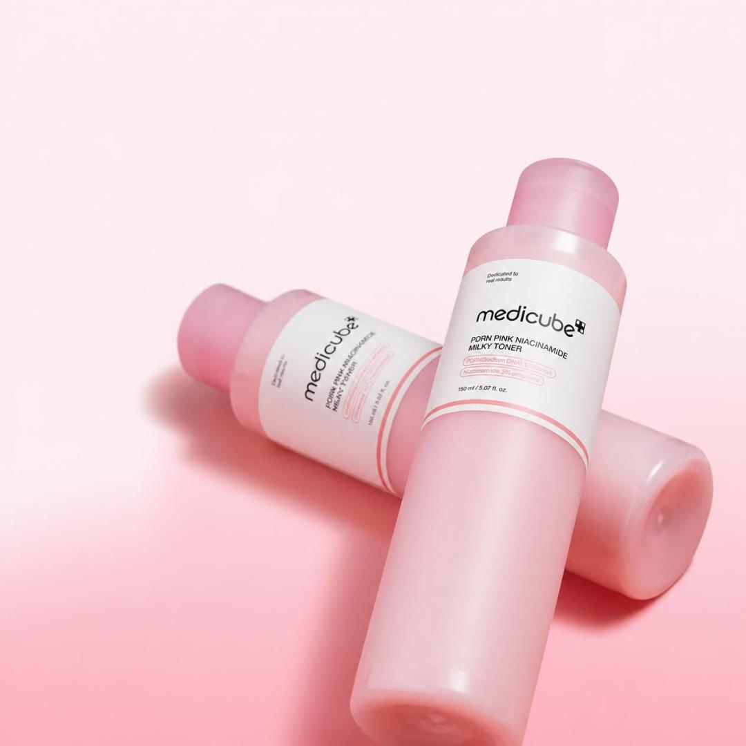 Tónico Lechoso De Niacinamida Rosa Medicube PDRN