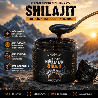 Shilajit Himalaya Puro | Energía, Vitalidad y Bienestar Natural