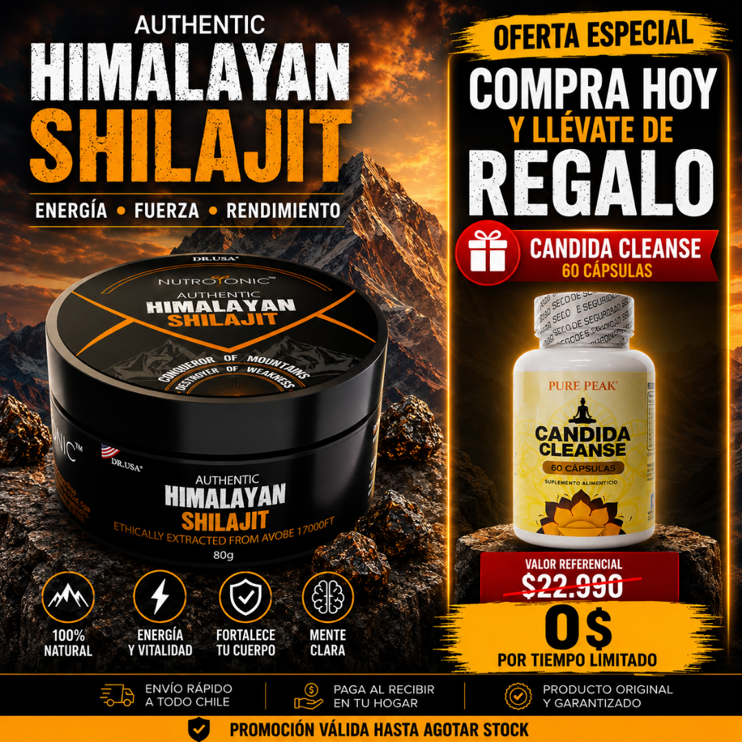 Shilajit Himalaya Puro | Energía, Vitalidad y Bienestar Natural