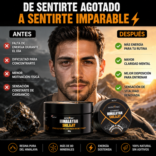 Shilajit Himalaya Puro | Energía, Vitalidad y Bienestar Natural