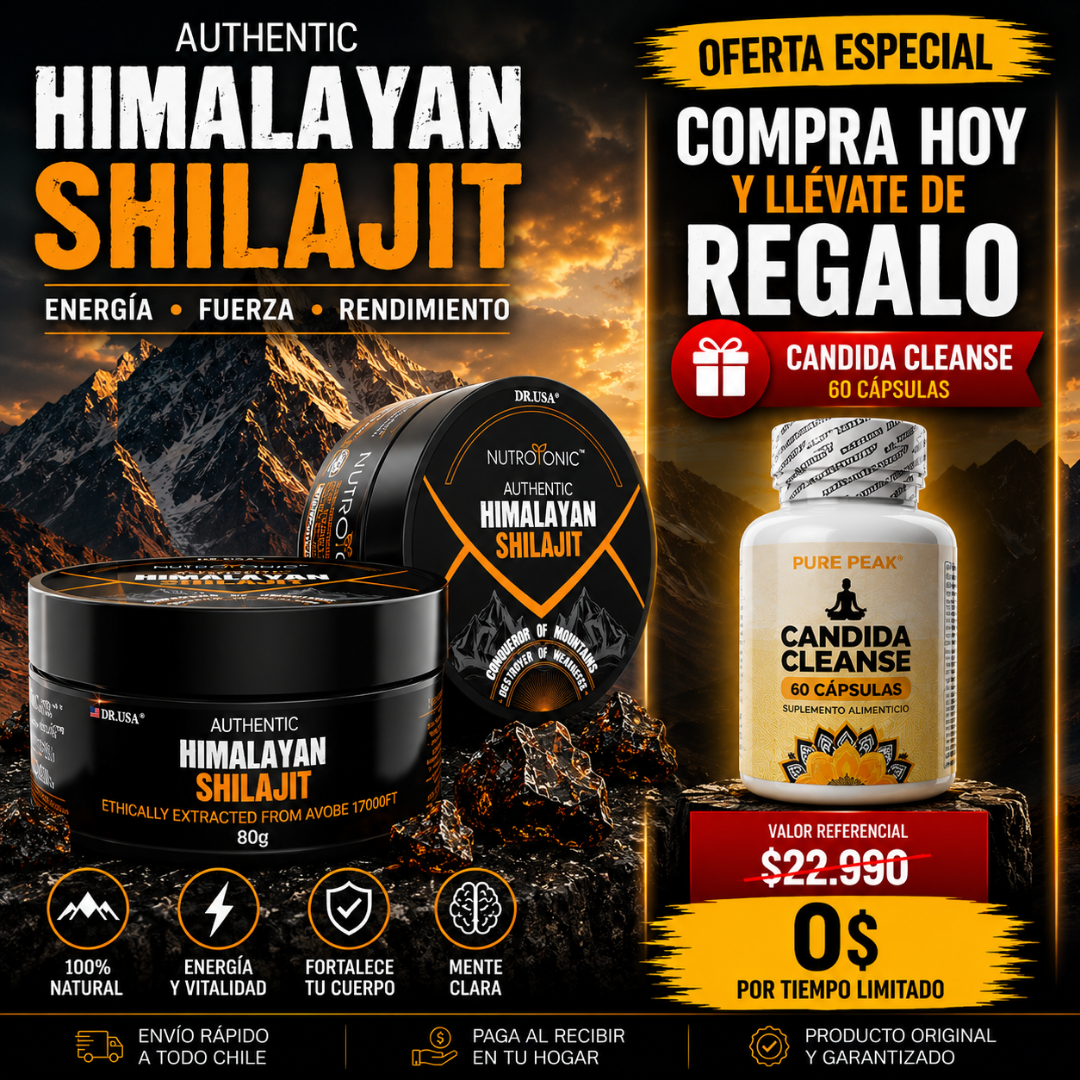 Shilajit Himalaya Puro | Energía, Vitalidad y Bienestar Natural