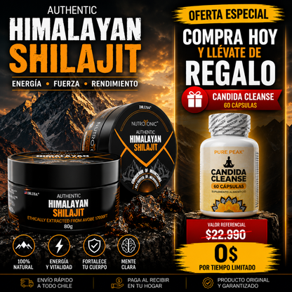 Shilajit Himalaya Puro | Energía, Vitalidad y Bienestar Natural