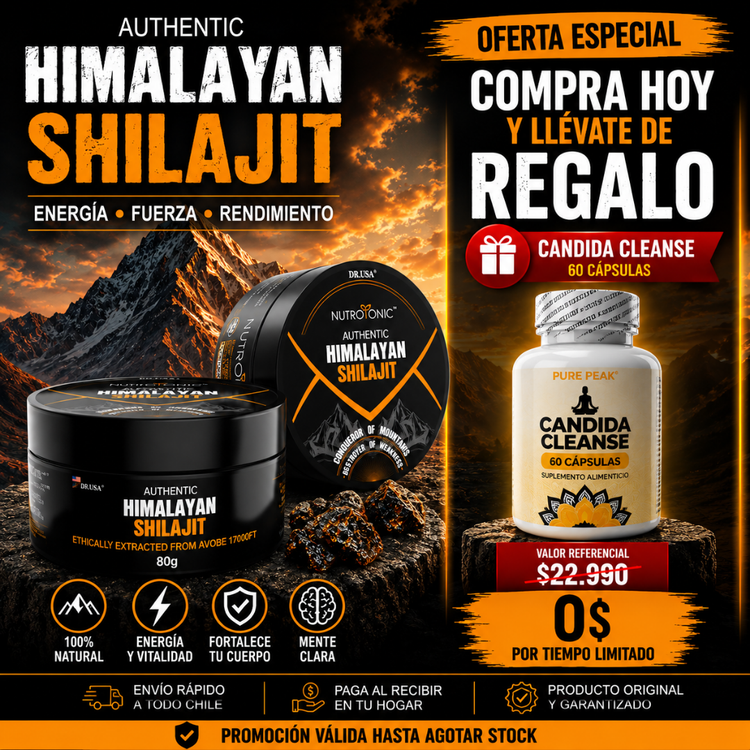 Shilajit Himalaya Puro | Energía, Vitalidad y Bienestar Natural
