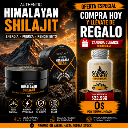 Shilajit Himalaya Puro | Energía, Vitalidad y Bienestar Natural