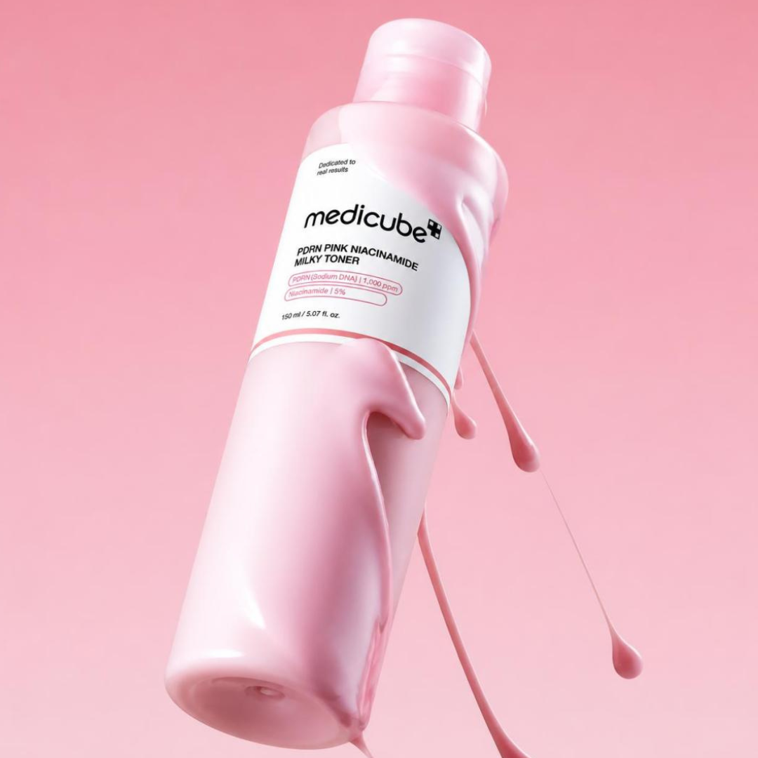 Tónico Lechoso De Niacinamida Rosa Medicube PDRN