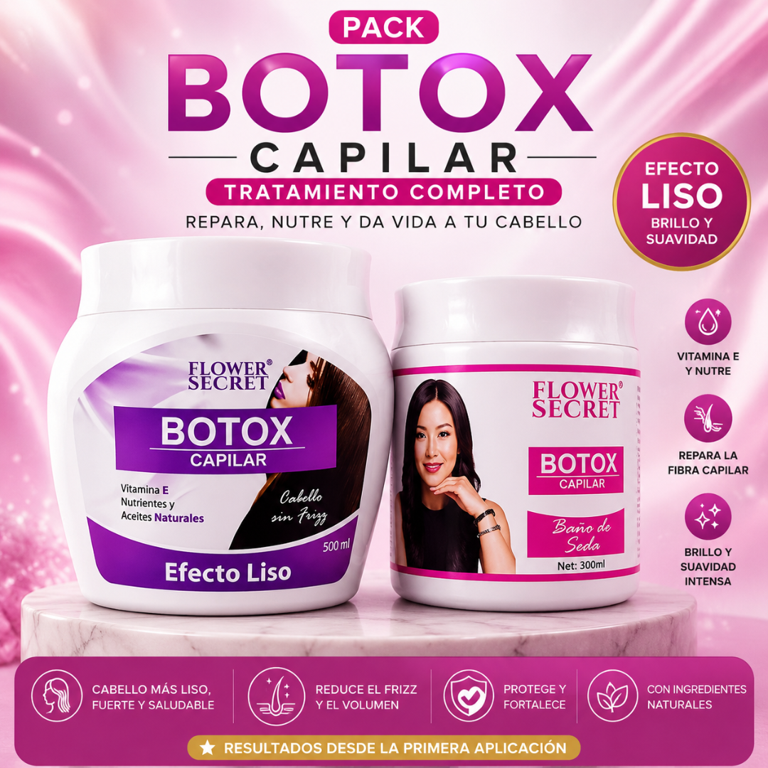 PACK RECUPERACIÓN CAPILAR FLOWER SECRET|Menos frizz|Más brillo. Más suavidad