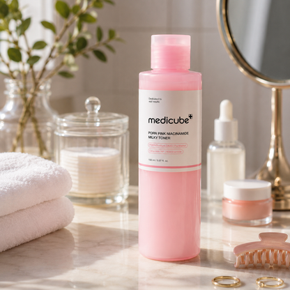 Tónico Lechoso De Niacinamida Rosa Medicube PDRN
