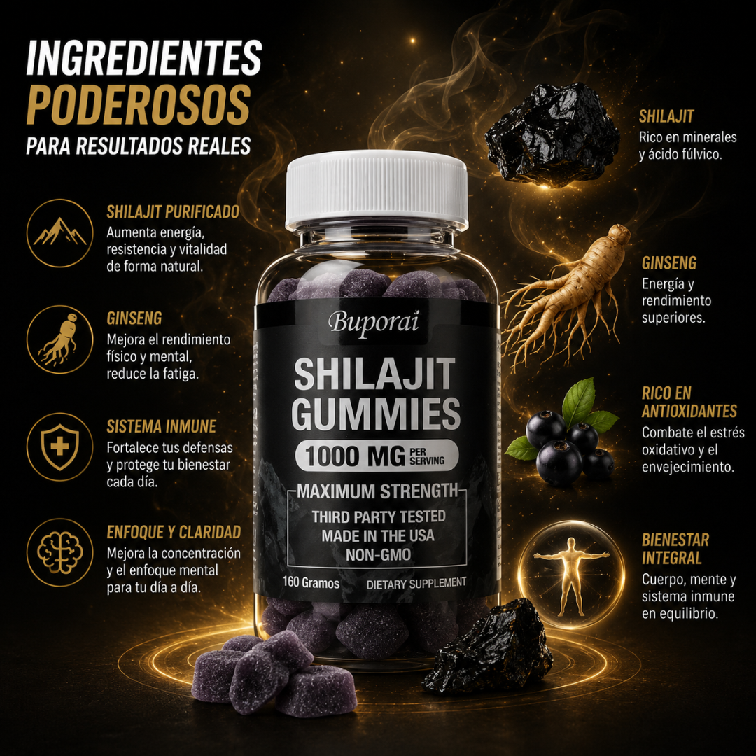 Gomitas de Shilajit Vitalidad Total | Recupera Tu Energía y Tu Mejor Versión