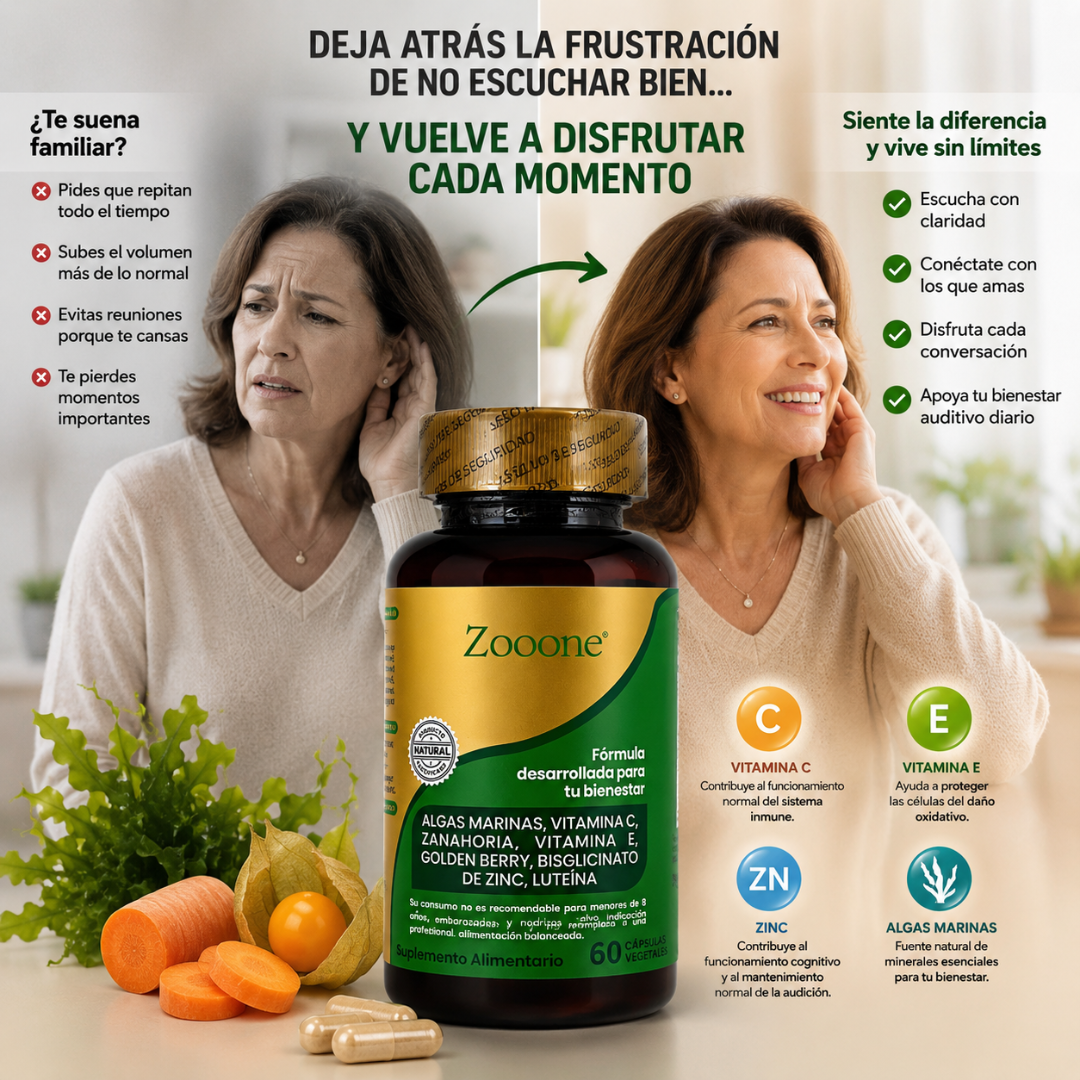 ALGA LUTEÍNA ZOOONE |Protege tu visión del desgaste |Reducir la fatiga visual.